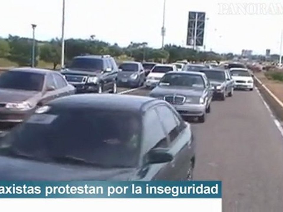 Taxistas protestan por la inseguridad