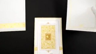 D-1666, Cream Color, Sikh Cards, Sikh Wedding Cards, Punjabi Wedding Cards