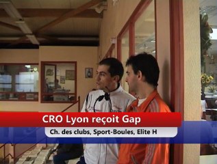 Avant match, CRO Lyon contre Gap, CS EH J8