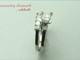 Princess Cut Diamond Engagement Ring Set With Prong Setting