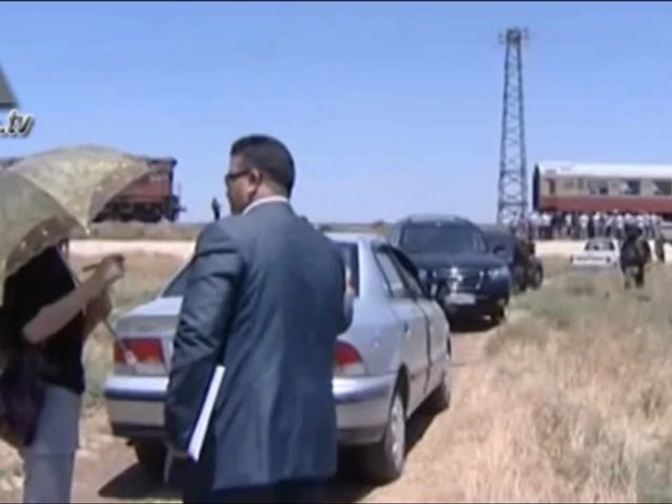 Syria blames protesters for train crash