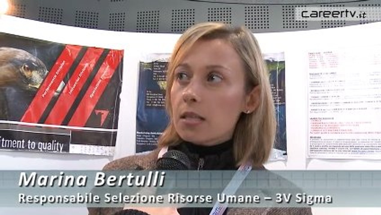 CareerTV.it: Una carriera da chimico in 3V Sigma