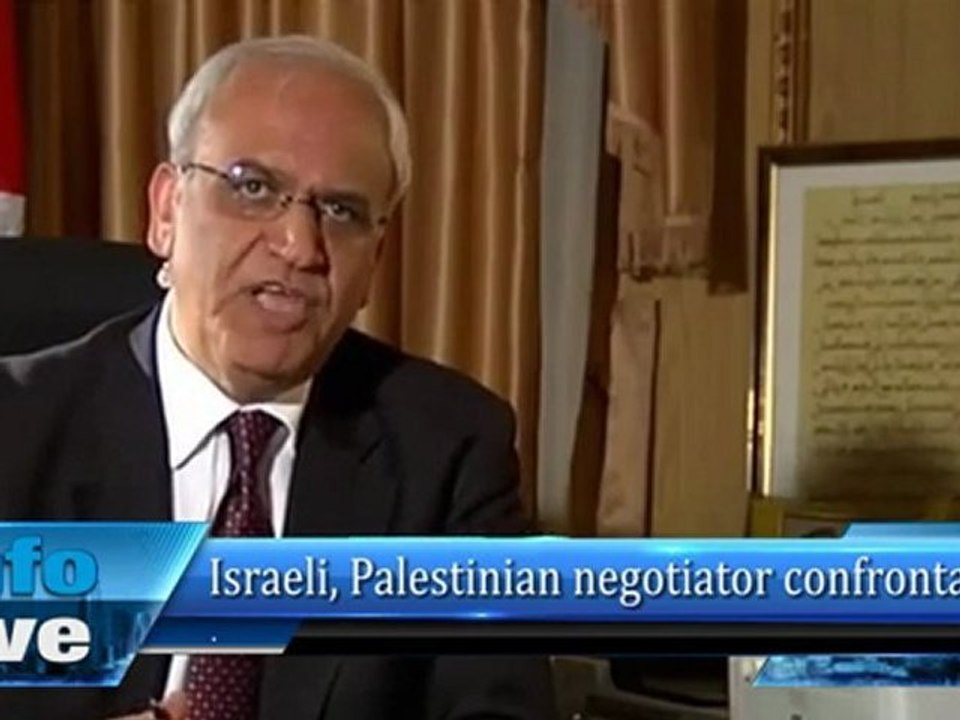 Israeli, Palestinian negotiator confrontation