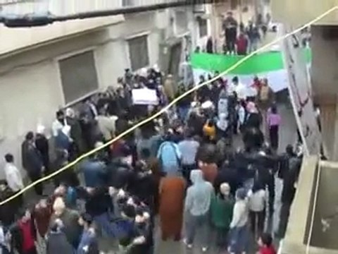 فري برس حمص باب تدمر جمعة حق الدفاع عن النفس يالله ما إلنا غيرك ينصرنا 27 1 2012