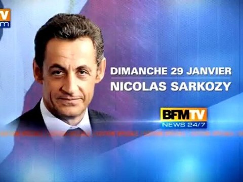Interview de Nicolas Sarkozy, dimanche à 20h10 en direct sur BFMTV