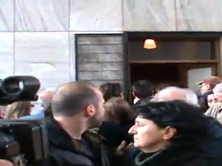 Νίκος Κωνσταντόπουλος σε κηδεία Αγγελόπουλου