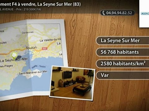 Appartement F4 à vendre, La Seyne Sur Mer (83)