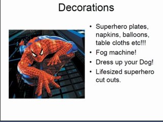 Superhero Theme Party Ideas