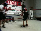 Matthew sparring with Gabriel at JL Tepito Boxing Club - Jan 2012