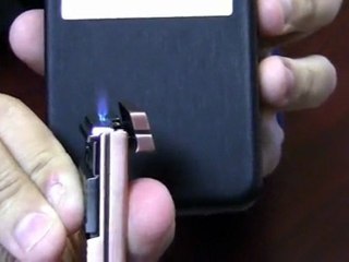Black Label El Presidente Flat Torch Flame Lighter