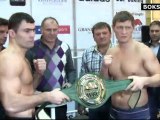 Rakhim Chakhiev vs. Alexander Kotlobay: Weigh-in (Hamburg, 27.01.2012)