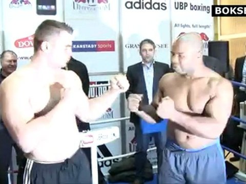 Denis Boytsov - Darnell Wilson: Official weigh-in (Hamburg, 27.01.2012)