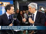 Au forum de Libération, Hervé Morin répond aux questions de BFMTV