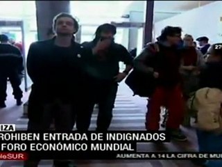 Prohiben entrada de indignados a Foro de Davos