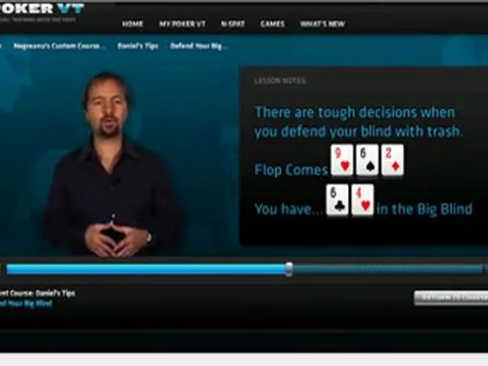 Daniel Negreanu - Defend Your Big Blind Tips