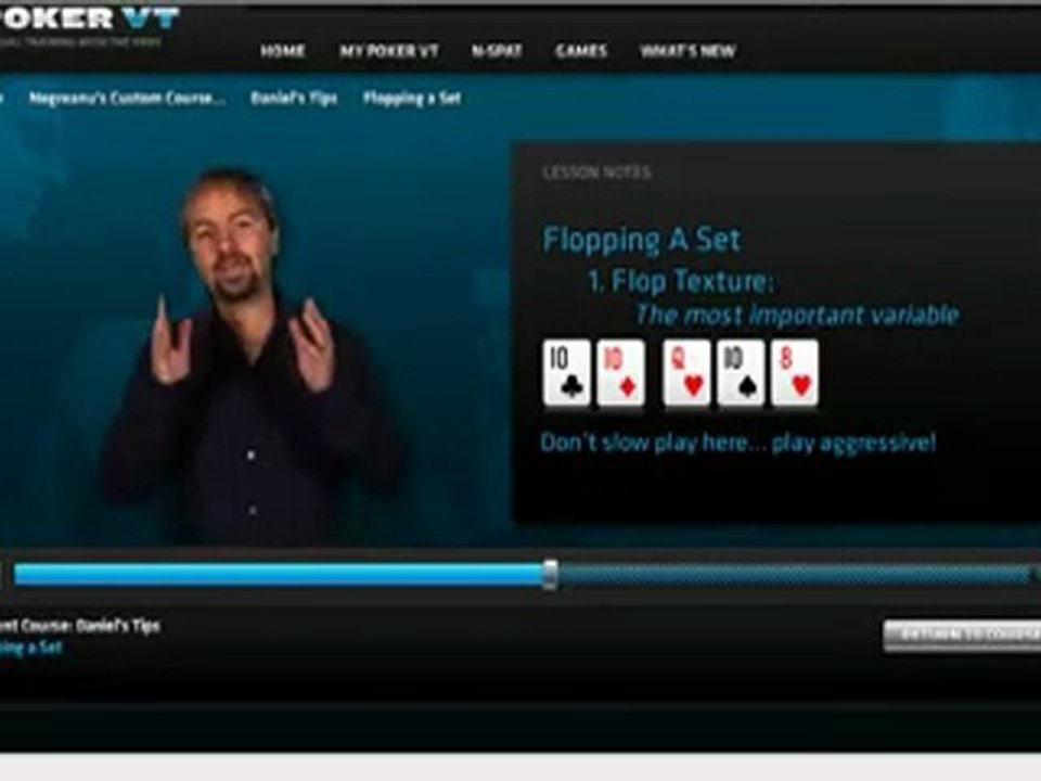 Daniel Negreanu - Flopping a Set Tips
