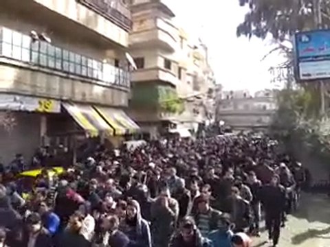 فري برس مظاهرة زملكا دمشق جمعة حق الدفاع عن النفس 27 1 2012