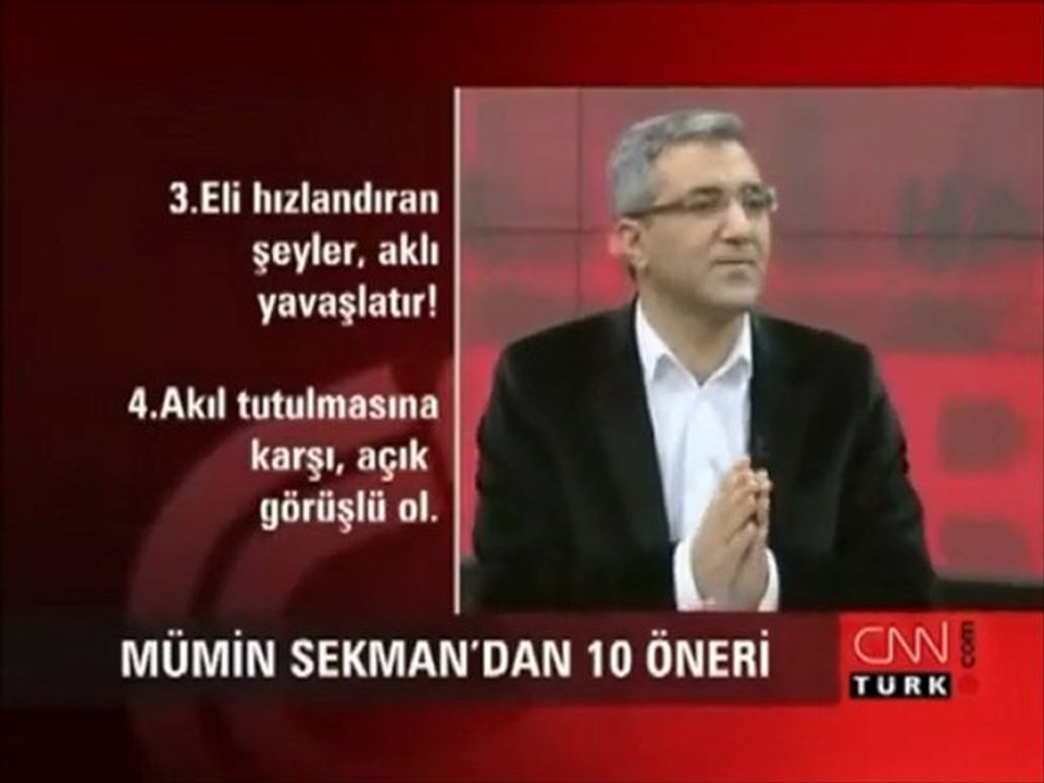 Mümin Sekman'dan Mutluluk ve Başarı İçin 10 Öneri!