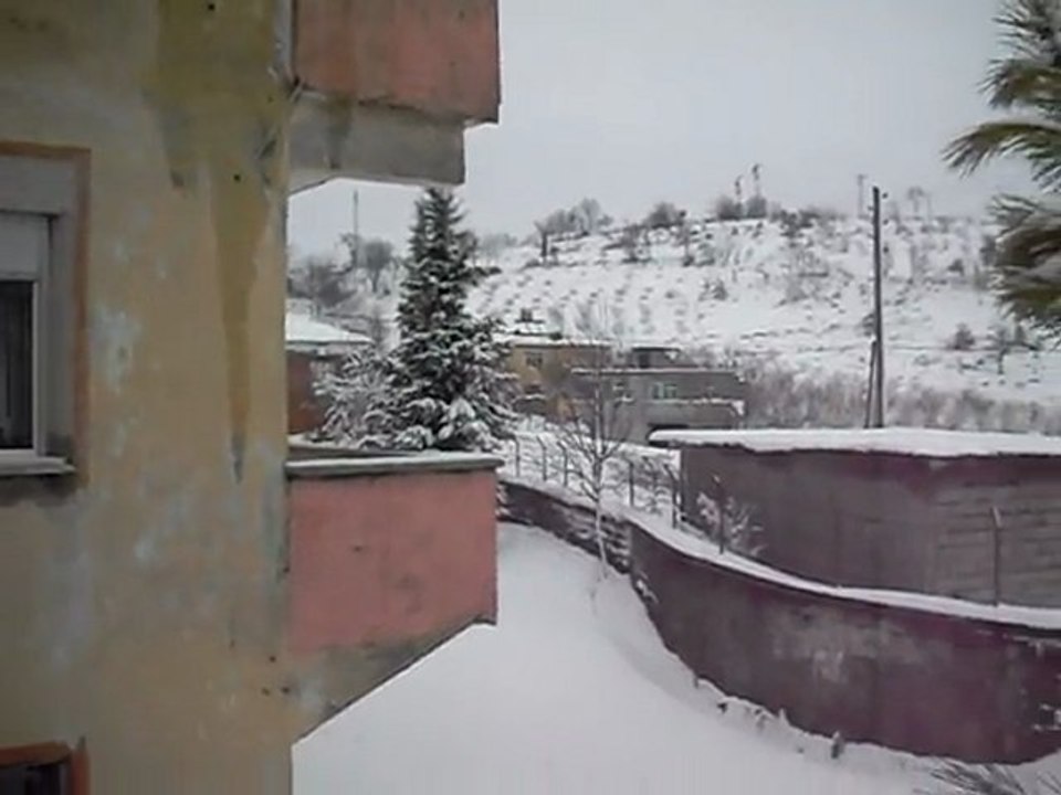 28.Ocak.2012.yeni köy köyümüzden kar manzaralari. vido