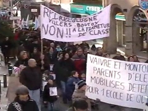 VESOUL : LES ECOLES DE HAUTE-SAONE EN COLÈRE