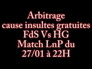 Film pour arbitrage FdS VS HG