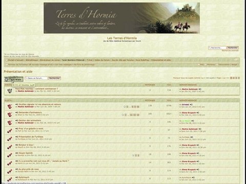 Tutoriel Terres d'Hormia pour débutants