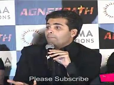 Decent Karan Johar Speaks About Lamhe & Agneepath @ Success Party Of Agneepath
