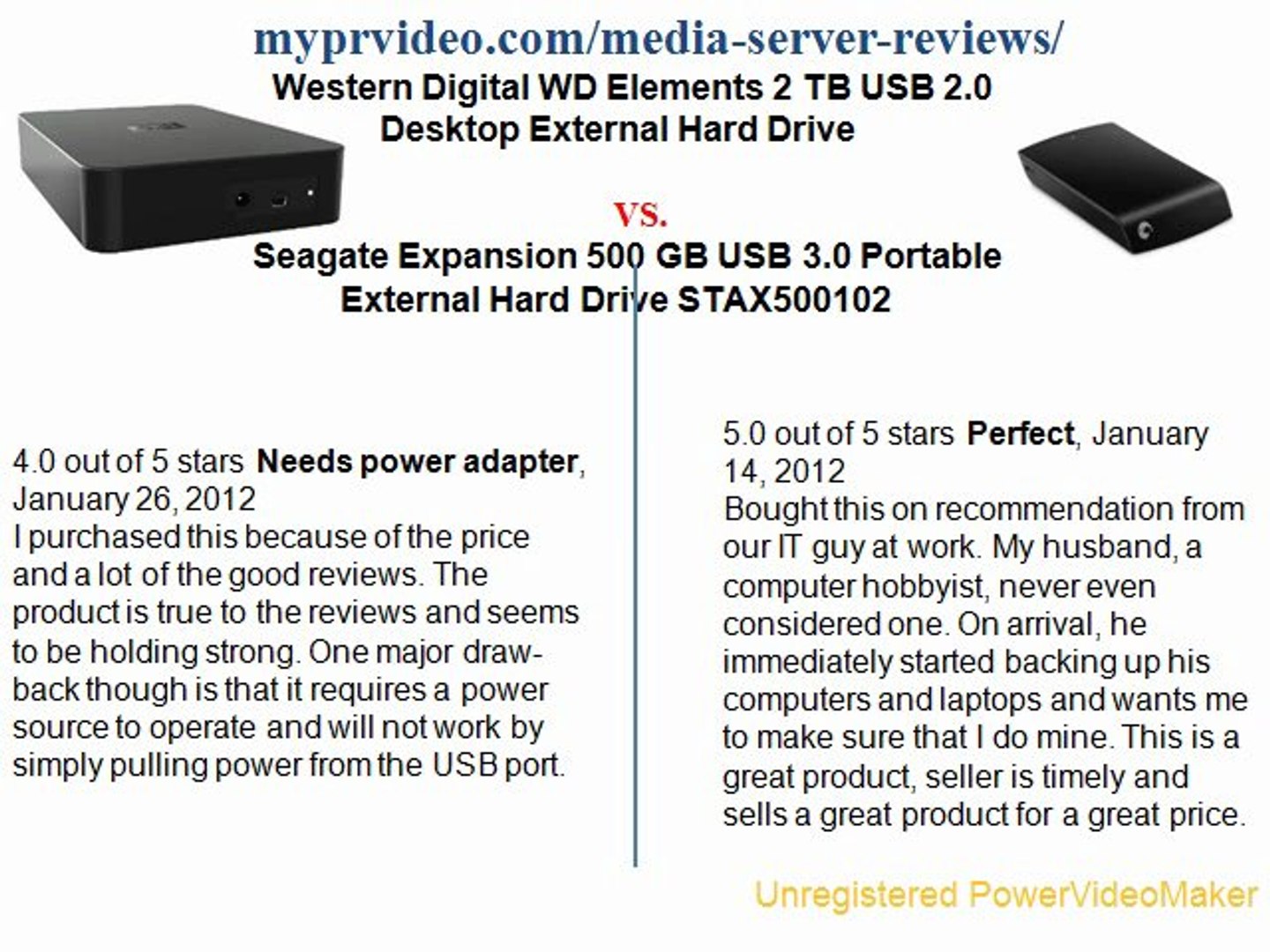 Western Digital WD Elements 2 TB USB 2.0 vs. Toshiba Canvio Seagate  Expansion 500 GB USB 3.0 Portable - video Dailymotion