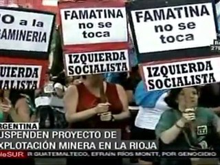 Argentina suspende plan de explotación minera en La Rioja