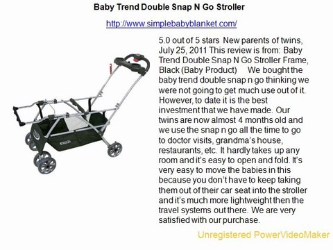 Baby Trend Double Snap N Go Stroller