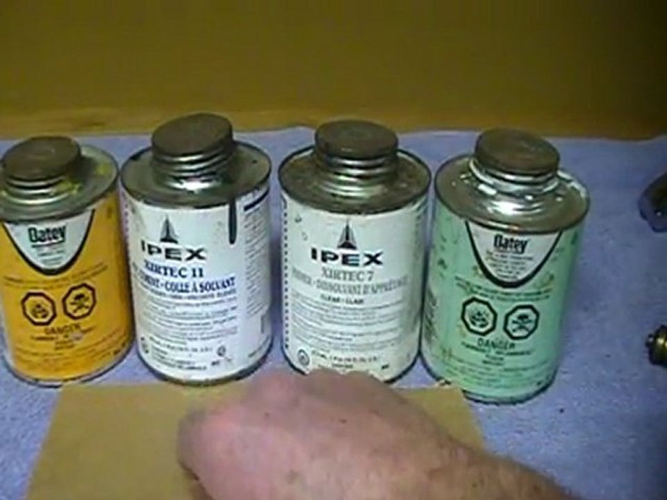 How to glue abs pipe and fittings.