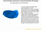 Dream Essentials Sweet Dreams Contoured Sleep Mask with Earplugs