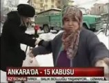 FOX TV MUHABİRİ BUZLU ZEMİNİN KURBANI OLDU! (Ocak 2012)