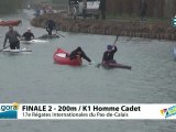 FINALE 2 (200m) K1 HOMME CADET - REGATE INTERNATIONALE DU PAS-DE-CALAIS 2012