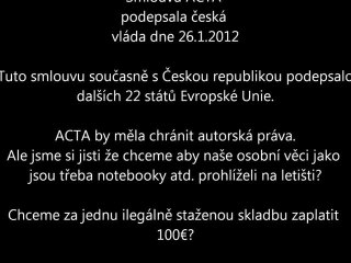 Co je vlastně ACTA ?