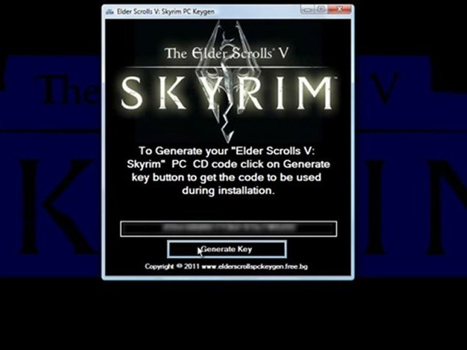 Elder Scrolls V: Skyrim game free Keygen Download + Crack