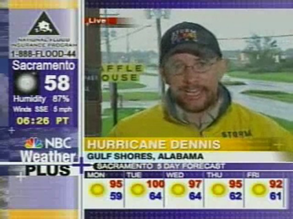 NBC Weather Plus (2005) - Hurricane Dennis Coverage with Jeff Ranieri