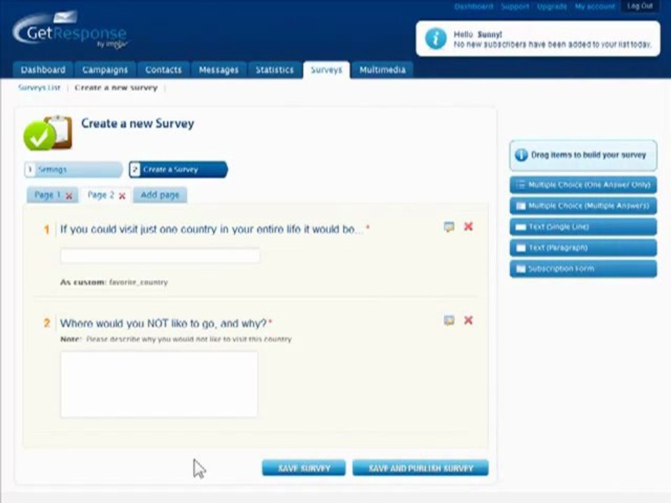 Create Online Surveys