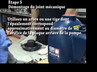Entretien d'une pompe centrifuge (non-volumétrique)