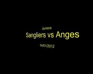2011/2012 Juniors vs Anges
