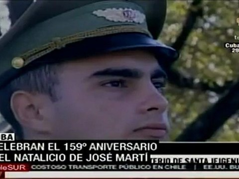 Cuba conmemora 159 años del natalicio de José Martí