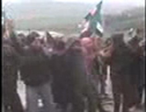 فري برس حماه سهل الغاب قسطون تظاهرات القرية الحاشدة 27 1 2012