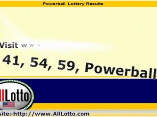 Powerball Lottery Drawing Results for January 28, 2012
