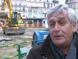 Hôtel de ville de Troyes: Les pelleteuses en action