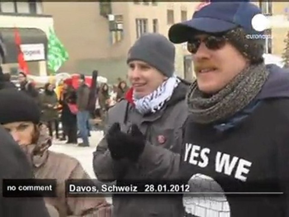 Small "Occupy" protest outside World... - no co...