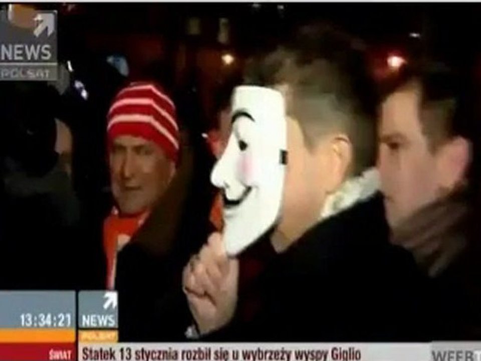 Janusz Palikot 27.01.2012 warszawa protest no acta