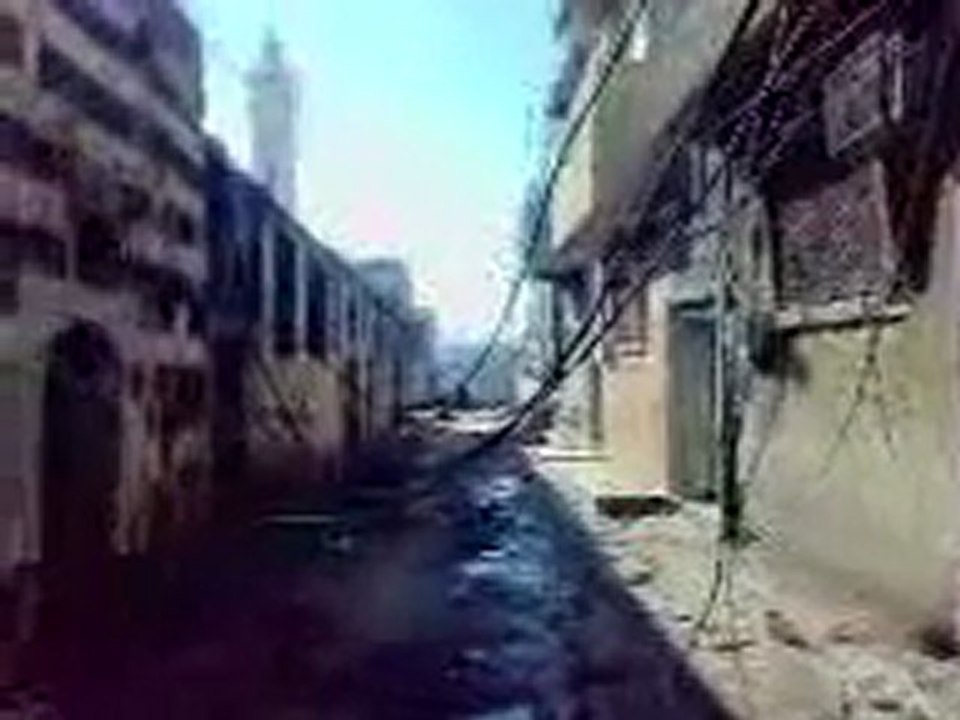 حماه - حميدية - اثار الدمار الذي خلفته عصابات الاسد...