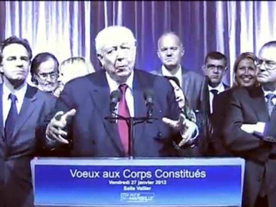 Voeux de Jean Claude Gaudin pour 2012 à la Salle Vallier - 4e et 5e Arrondissements de Marseille