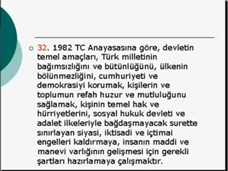 Anayasa ' nın Genel Özellikleri