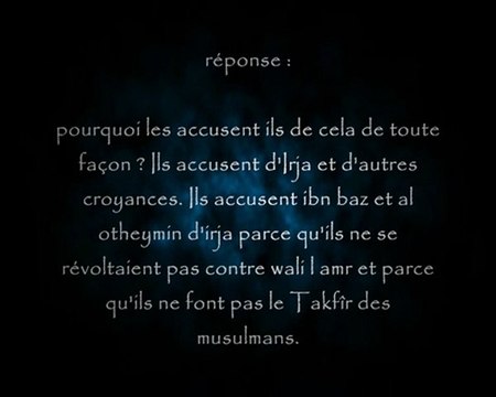 ils accusent les grands savants de mourjis - cheikh al Fawzan